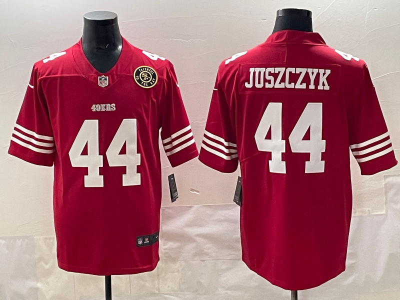 Men San Francisco 49ers #44 Juszczyk red 2025 Nike Limited NFL Jersey 004
